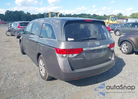 2017 Honda Odyssey Ex-L из США, поврежденный, VIN 5FNRL5H69HB009572